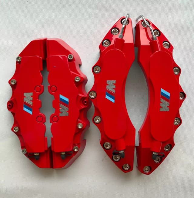 Red M performance Car Disc Brake Caliper Covers Front &Rear 4PCS/Set E36 E46 E90