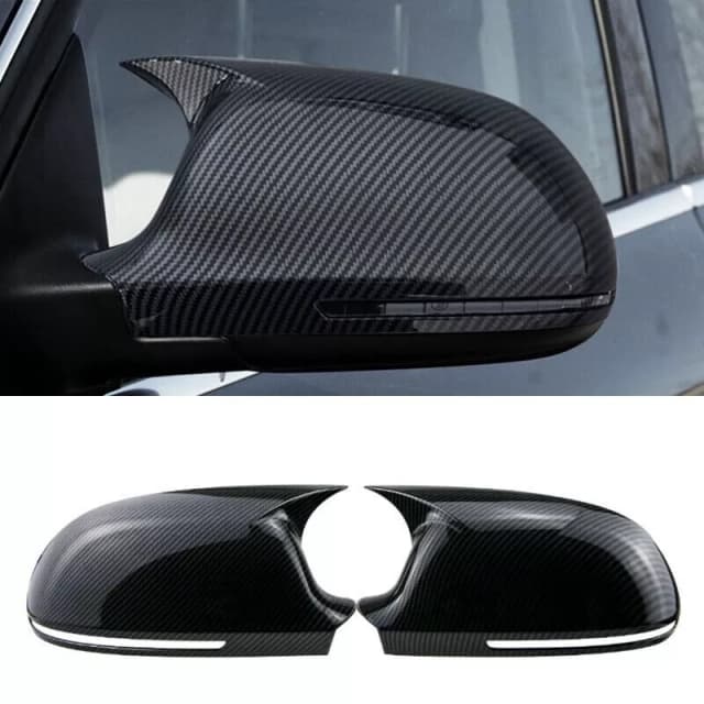 For Audi A3 A4 B8 A5 A6L A8L RS6 S8 Q3 Side Wing Mirror Cover Caps Carbon Look