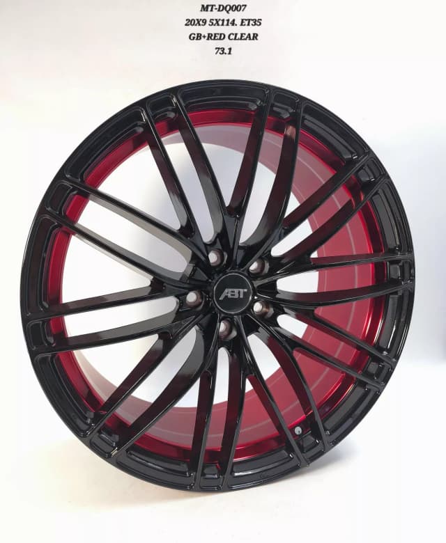 MKT DQ007 20X9 5X114.3 ET35 73.1 GB+INNER RED FIT FOR TOYOTA WHEEL SET OF 4