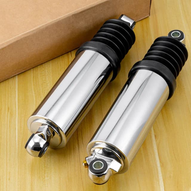  Chrome 12" Rear Air Shocks Suspension For Harley Touring Road King Classic 97-17