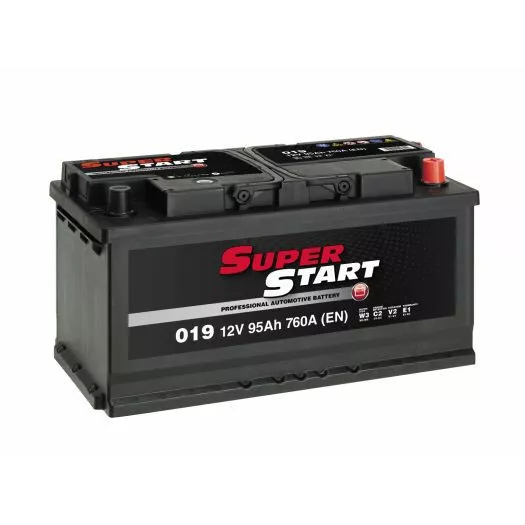 SUPER START 019 Car Battery 95Ah - Iveco Jaguar Jeep Land Rover Mercedes